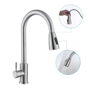 304 Stainless Steel Cheap Commercial Kitchen Faucet Tap