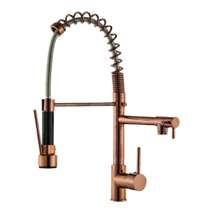 China 304 Pull Out Kitchen Faucets Spray Brass Sanitary Ware Mixer Tap Spring Kitchen Faucet