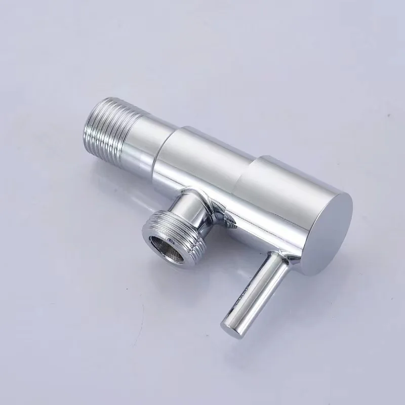热销OEM耐用快速打开90度淋浴阀配件镀铬水SUS304 3/8 ”浴室角截止阀 - Image 5