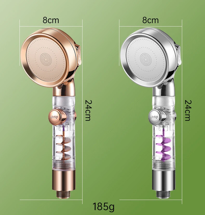高压透明Abs塑料过滤器手动过滤器淋浴喷头 - Image 6