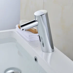 热卖现代自动浴室感应抛光黄铜传感器水龙头
